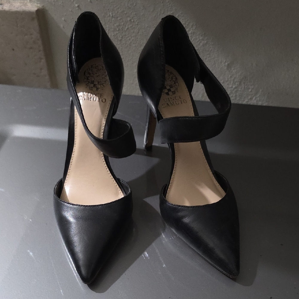 Vince Camuto Black Strappy Heels